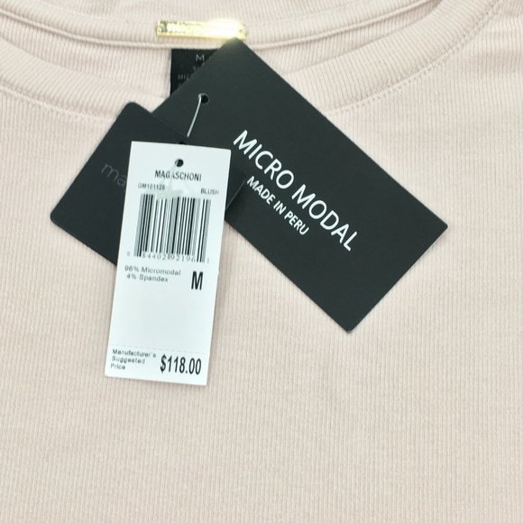 Magaschoni ~ Peru Micro Modal Double Layer Crew Neck Sweater Pullover - Picture 9 of 10